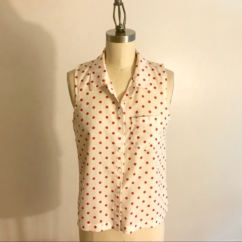 Polka dot blouse